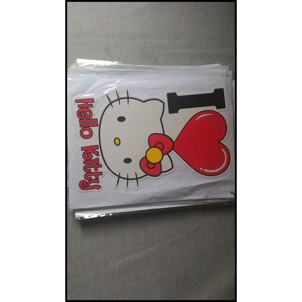 

BEST DEAL STICKER 33X26CM I LOVE HELLO KITTY !