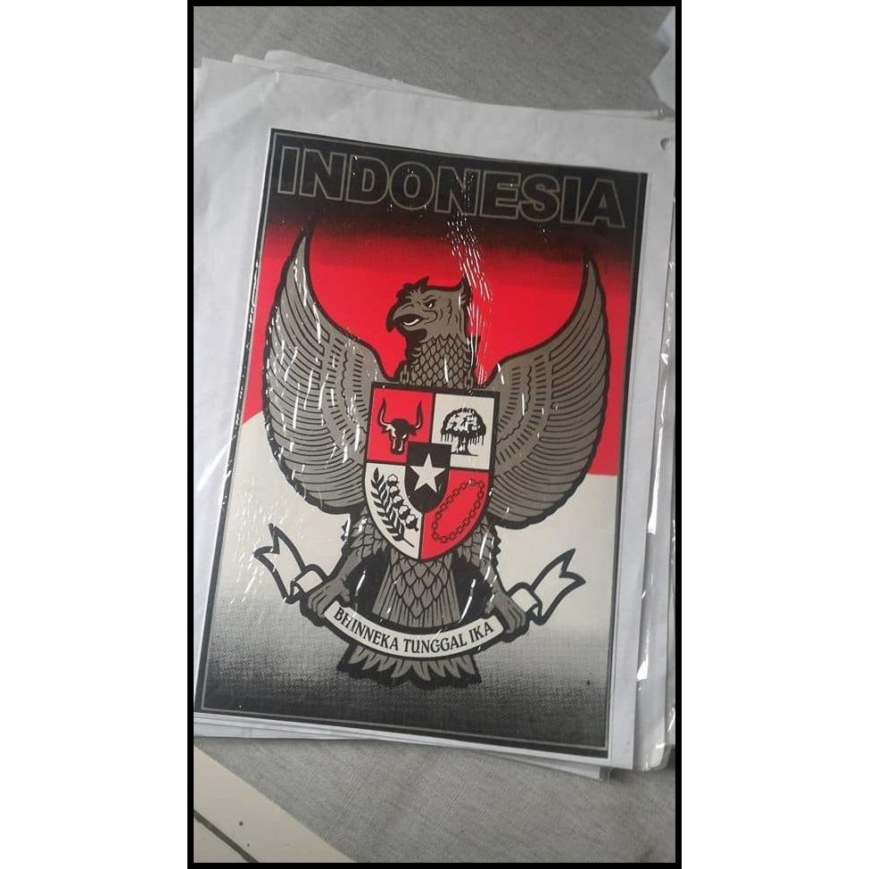 

TERMURAH STICKER 33X26CM INDONESIA GARUDA ABU ABU !!