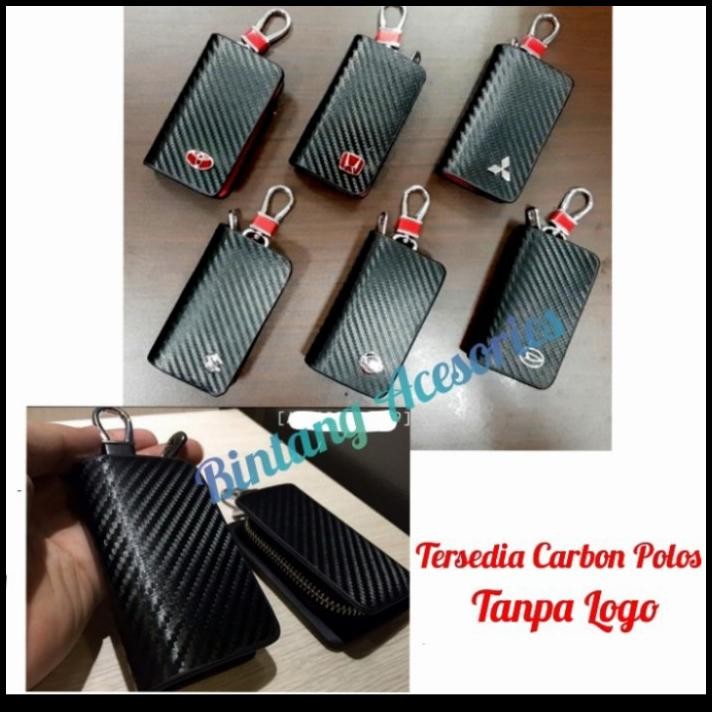 TERBARU DOMPET STNK MOBIL ISUZU MUX MOTIF CARBON LOGO GANTUNG 