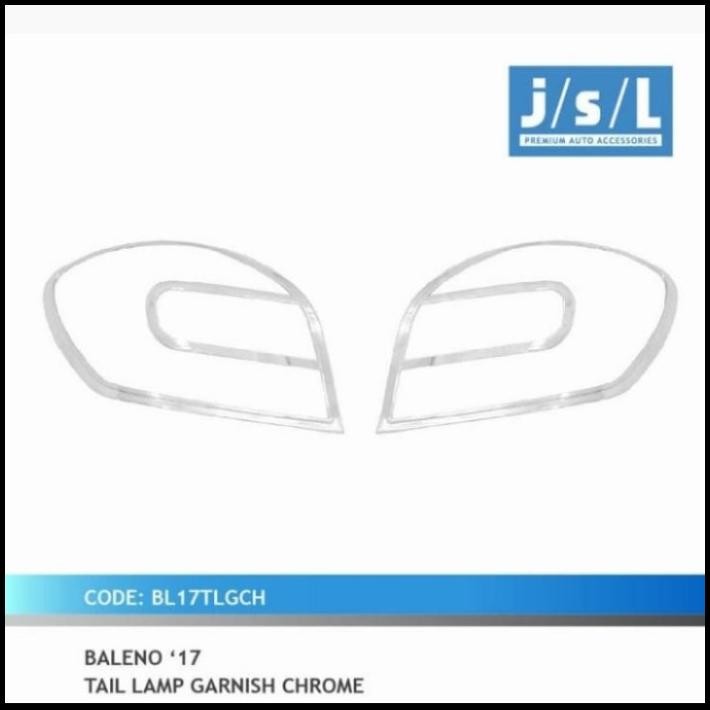 TERMURAH GARNISH LAMPU BELAKANG CHROME BALENO HATCHBACK 2017-2020 