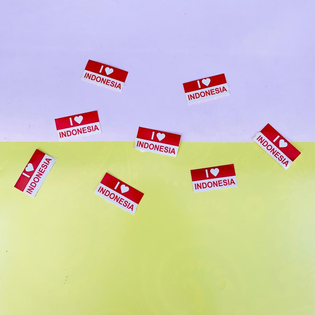 

Sticker Pipi Pcs Stiker Bendera Merah Putih Dirgahayu/ Hut Ri / Kemerdekaan