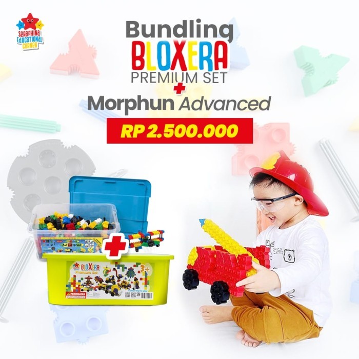 Promo Seraphina Mainan Bundle BloXera Premium Set & Morphun Advanced