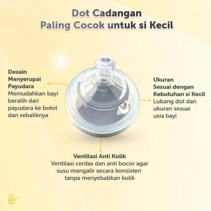 MAMA'S CHOICE Dot Bayi Cadangan Spare Nipple untuk Anti Colic Bottle HFS