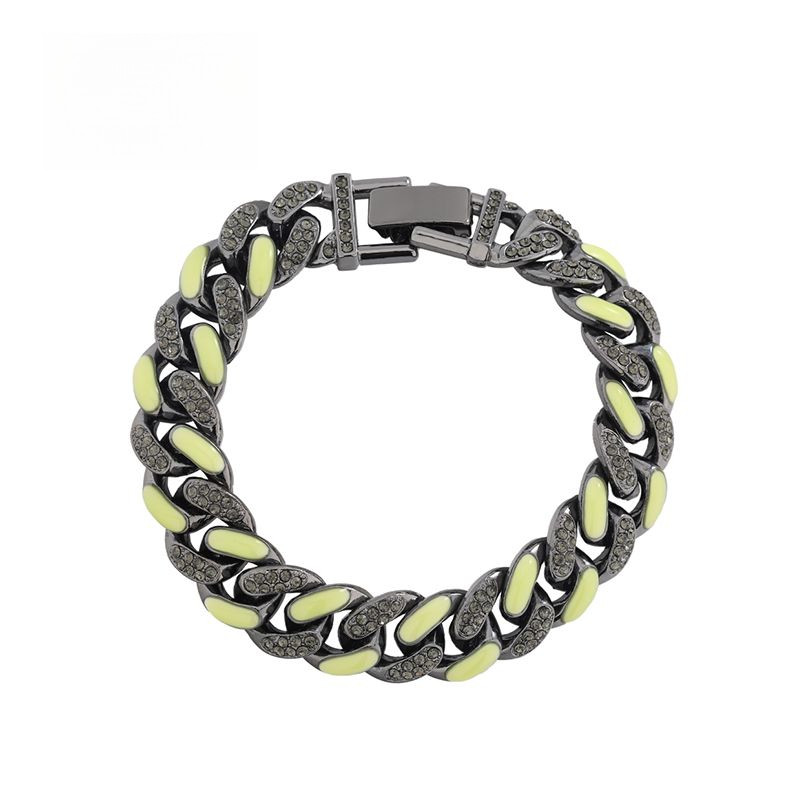 Titanium Steel Cuban Bracelet Personal Accessories Luminous Bracelet Ornament