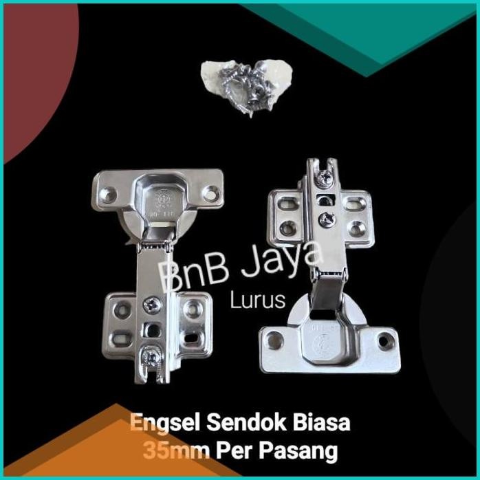 Engsel Sendok BIASA 35mm LURUS, BUNGKUK, BUNGKUK Lemari / Laci - per