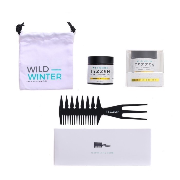 Pomade Tezzen Wild Winter Ted Charcoal Clay Lited Edition