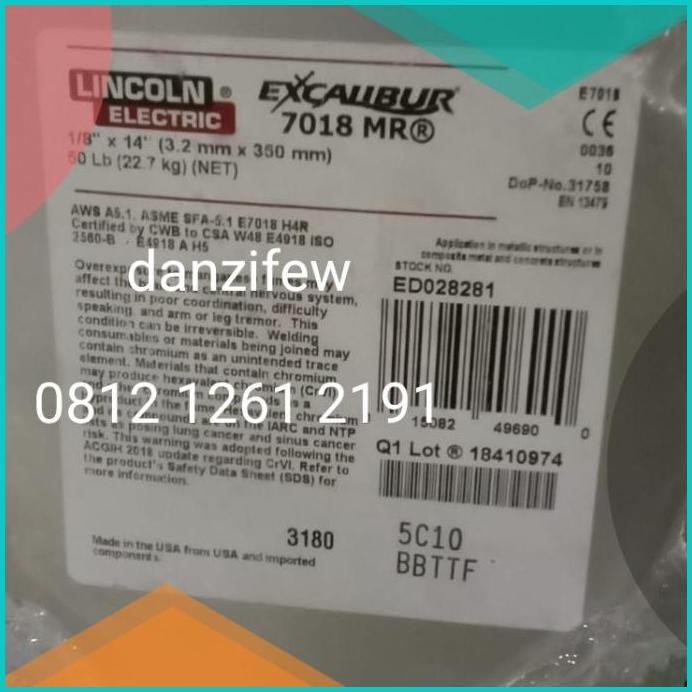 EXALIBUR USA Welding Electrode 3.2mm - Kawat Las JETWELD LH-70 E7018 1