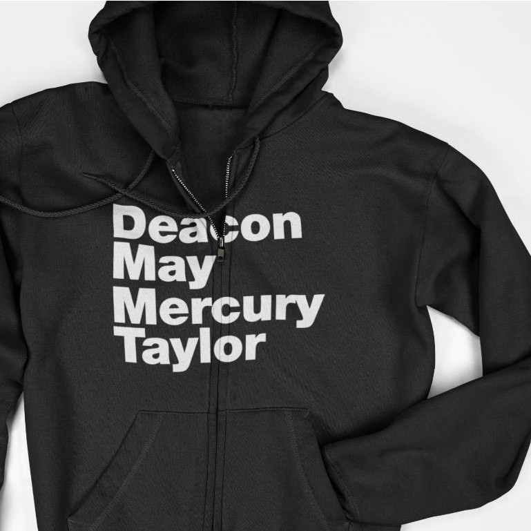 Jaket Hoodie Zipper - Queen Band Line Up