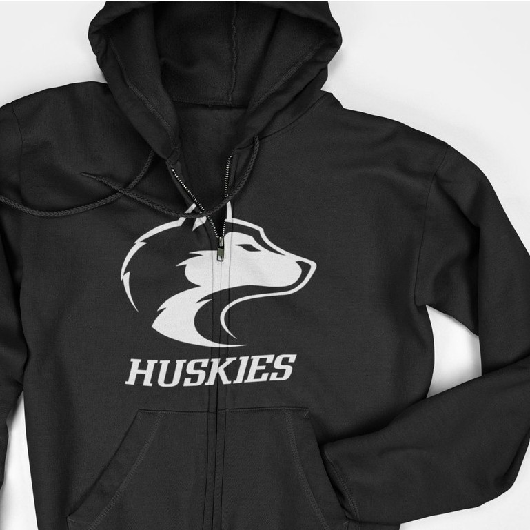 Jaket Hoodie Zipper - Washington Huskies Sports Logo