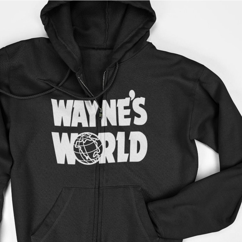 Jaket Hoodie Zipper - Waynes World Baseball Cap