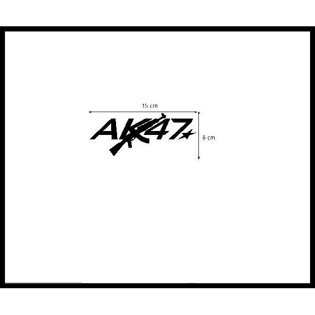 

BEST DEAL STIKER AK 47 GUN GAME CS FREE FIRE PUBG MOBIL MOTOR LAPTOP HELM CUTTIN