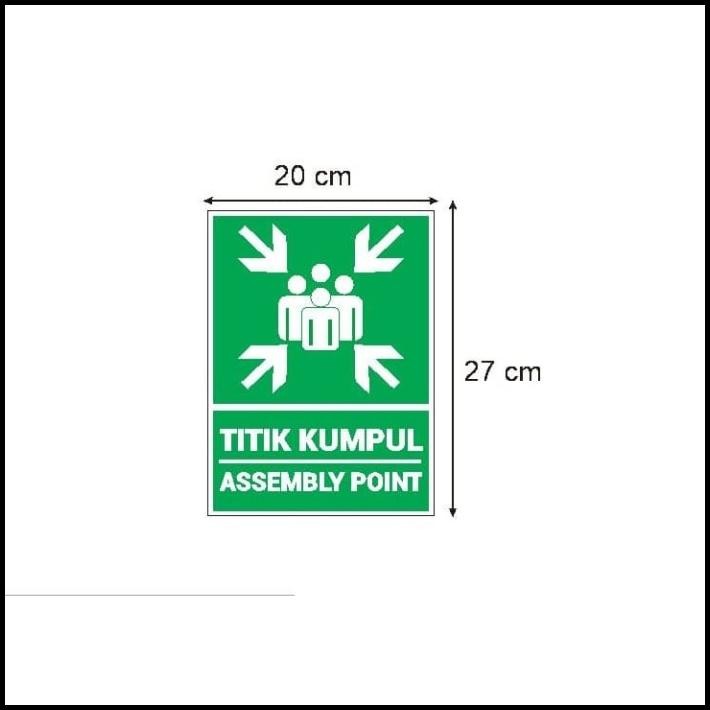 

HOT DEAL STIKER VINYL TITIK KUMPUL ASSEMBLY POINT HIMBAUAN SAFETY SIGN K3 RAMBU !!!!!!