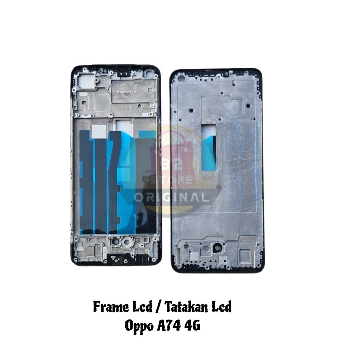 FRAME LCD TATAKAN LCD TULANG TENGAH BEZEL LCD FOR OPPO A74 4G CPH2219