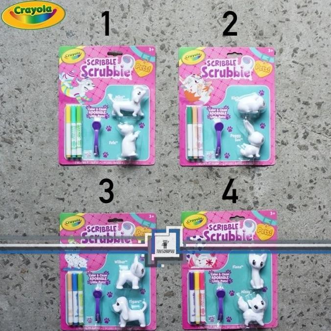 

CRAYOLA Scribble Scrubbie Pets Color Washable Hamster Dog Cat Rabbit