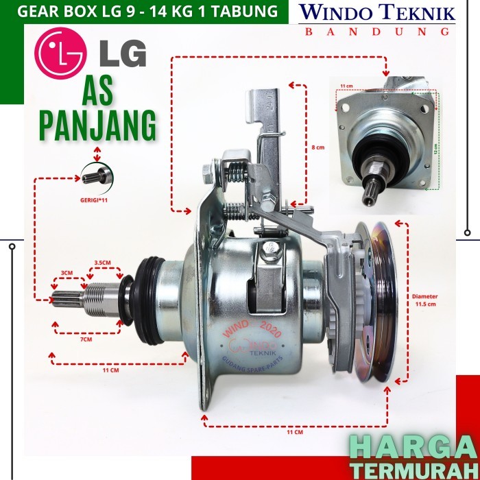 GEAR BOX LG 14KG GEARBOX LG 10-14KG GEAR BOX LG 1TABUNG AUTO