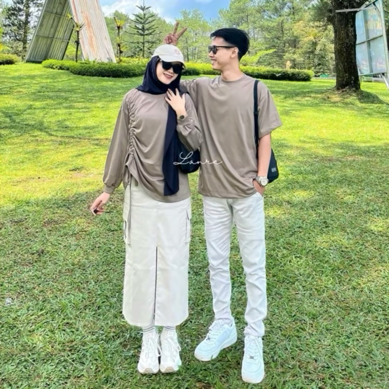 Kaos Couple Sepasang Thisert Lengan Panjang Pendek Tisert Dewasa Bestie Laki Perempuan Bj Thsirt Rem