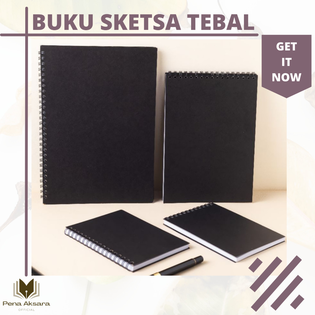 

Buku Sketsa Putih Polos Tebal Berbagai Ukuran B5, A5, A6 Kertas Sketsa untuk Brush Pen Harga
