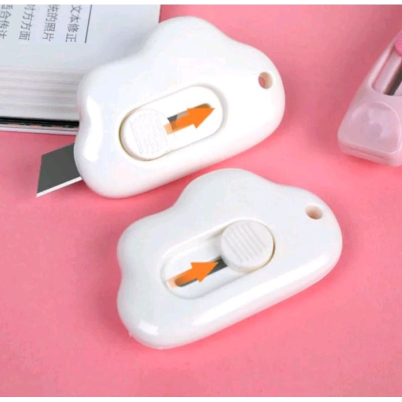 

EM Mini Cutter Bentuk Awan Pisau Pemotong Kertas Ukuran Mini