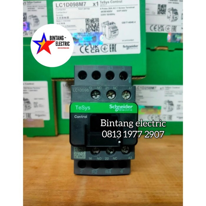 Kontaktor / Contactor Lc1D098 M7 20A 4P Schneider