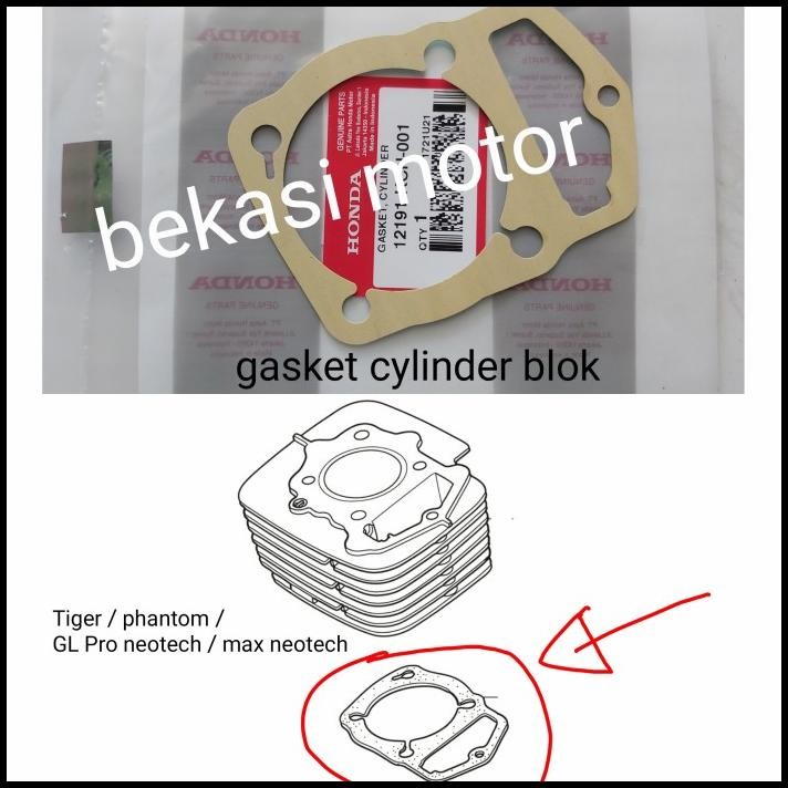 BEST DEAL PACKING GASKET CYLINDER BLOK HONDA TIGER PHANTOM GL PRO NEOTECH ORI 