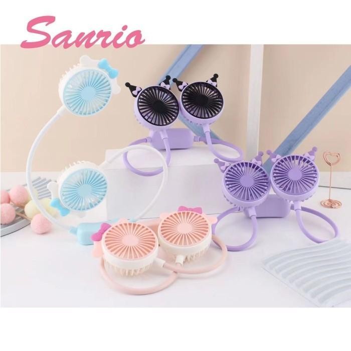 [Khusus Batam] Kipas Angin Leher Kartun, Neck Fan, Kipas Angin Gantung Leher Usb Portable [G]