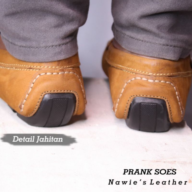 [Produk Terbaru] Sepatu Pria Slip On Casual Kulit Sapi Asli 100% Sepatu Nawies