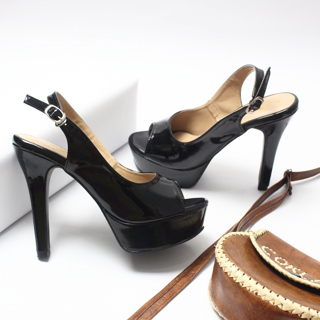 [Produk Terbaru] Inzky - Arlen High Heels Semi Pantofel 12Cm