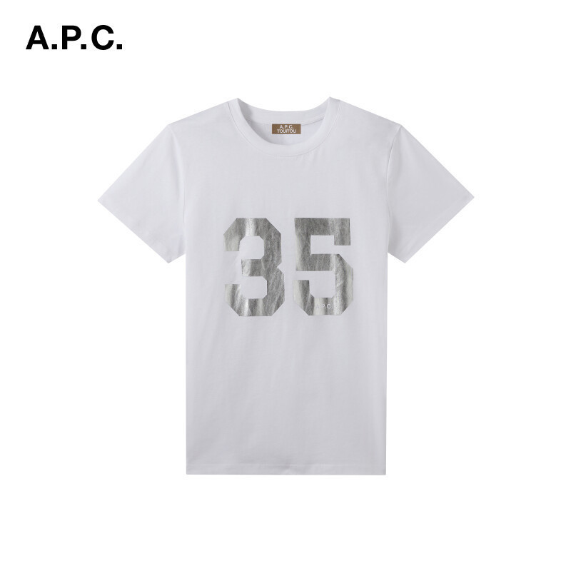 Readystocka.p.c.Unisex APC Fashion Kasual Huruf Sederhana Unisex APC Atasan Kaos 811 |cVFY5BSy|