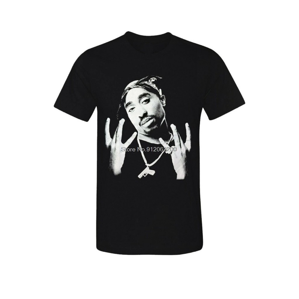 Kaos Grafis Legenda Hip Hop Urban 2Pac West Side Thug Life Vintage Kaos Katun Kaos Hip Hop Streetwea