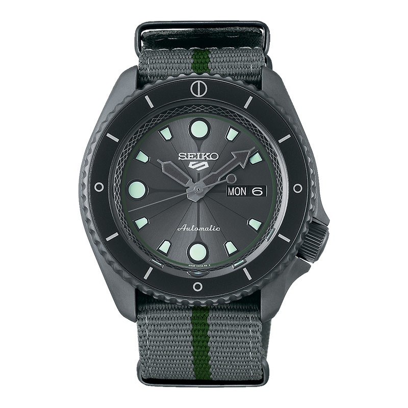 [Watches Hub Indonesia] SEIKO Jam Tangan Pria 5 Sports SRPF75K1 Automatic Naruto & Boruto Shikamaru 