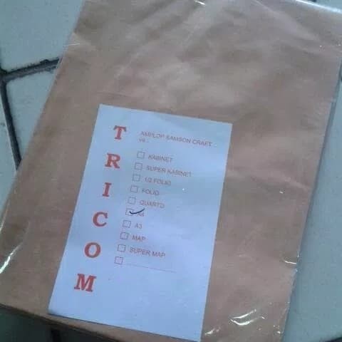 

Amplop Coklat A4 Polos Namas / Tricom #Original