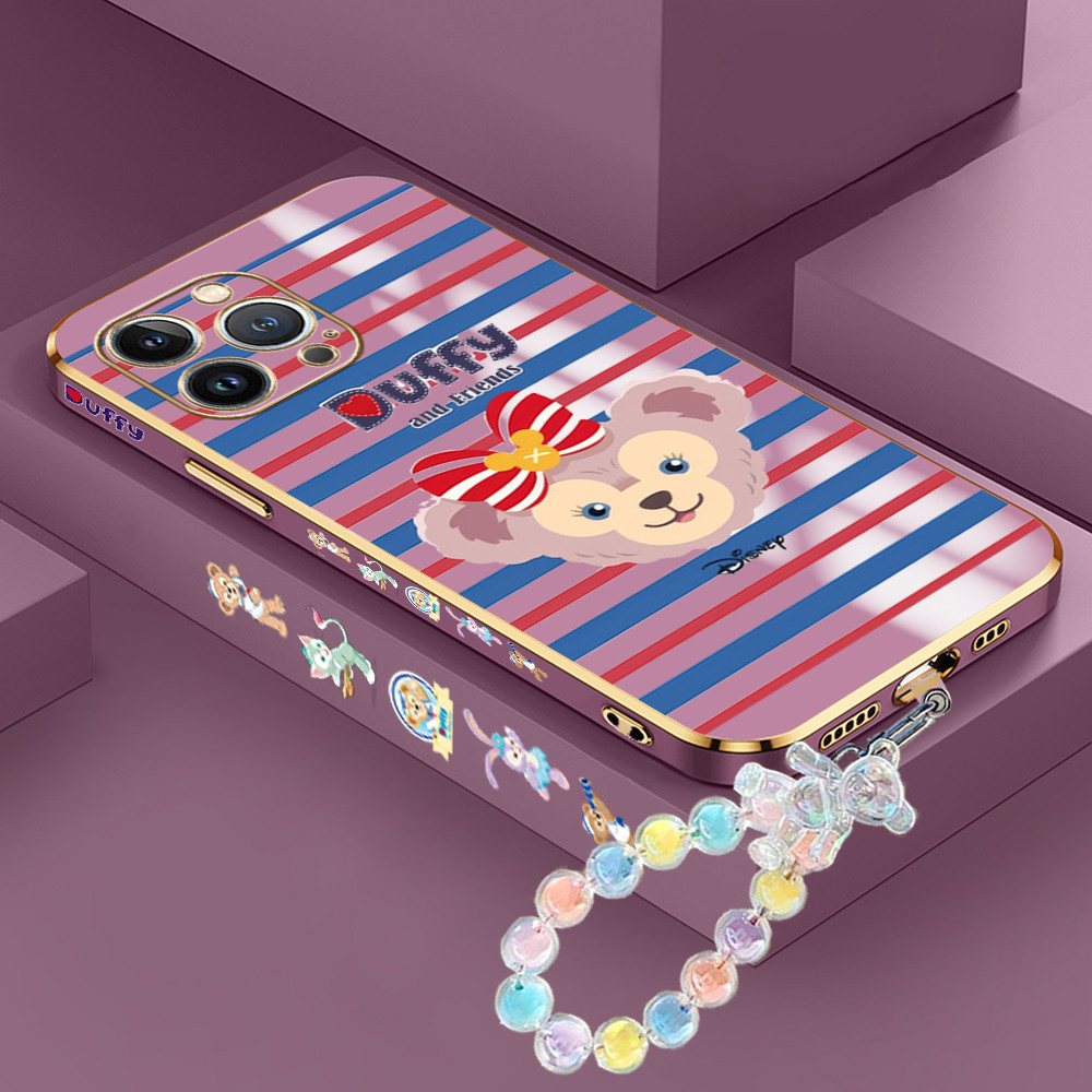 [Pengiriman Jakarta] Apple iPhone 12 13 14 15 Pro Max Mini Plus Casing Ponsel Duffy Bear  Lunak Pela