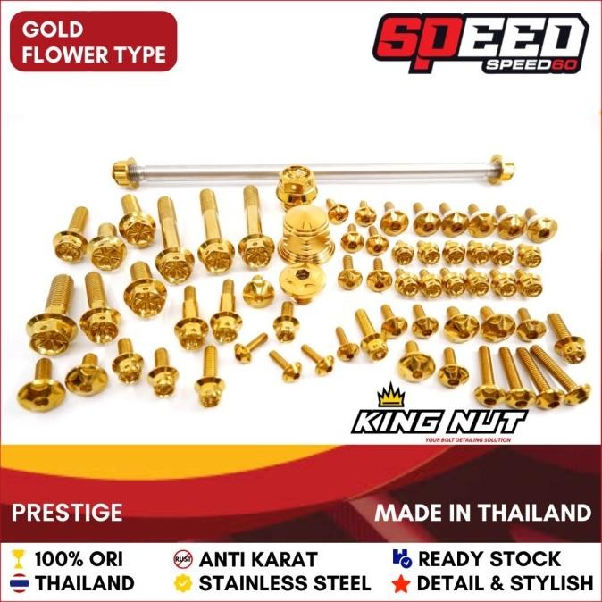 Probolt Full Set RX King Baut Stainless King Nut Thailand Original