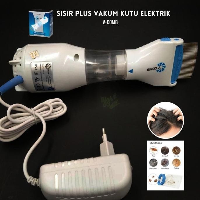 V-COMB Sisir Serit Elektrik Penghilang Kutu Rambut GT