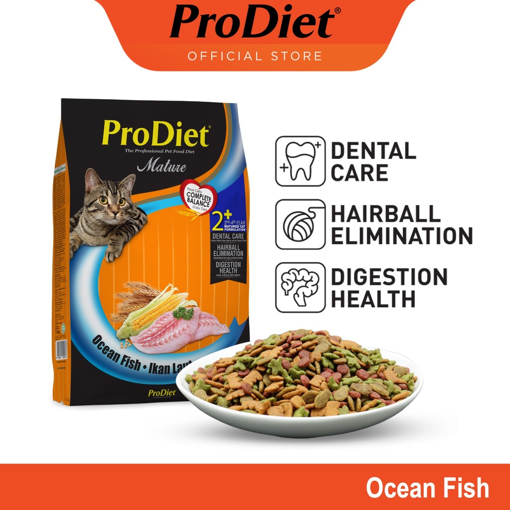 ProDiet Makanan Kucing Kering Rasa Ocean Fish 8kg