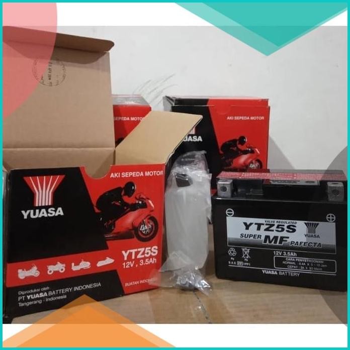 Aki Motor Beat Karbu Beat Fi Vario 110 Scoopy Spacy Genio Yuasa YTZ5S