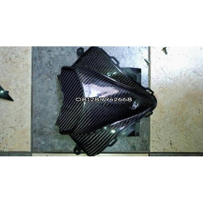 yamaha aerox 155 vva cover tengah dasi carbon kevlar plus part ori