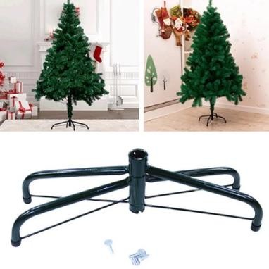 Kaki Pohon Natal Stand Logam Berdiri Dasar Rak Aksesoris untuk Dekorasi Natal 45cm/50cm