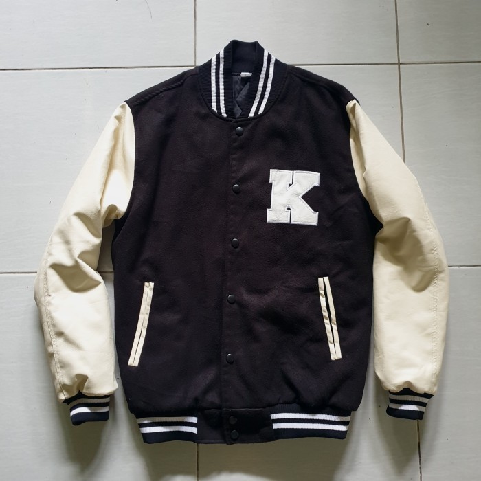 JACKET VARSITY KOREA UNIVERSITY WOOL MIX LEATHER