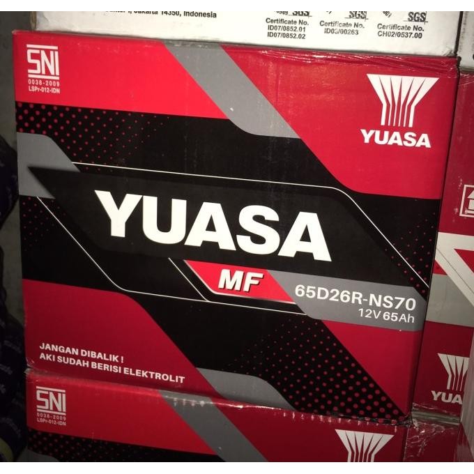 AKI /ACCU KERING YUASA MF NS70 / 65D26R CHEVROLET AVEO
