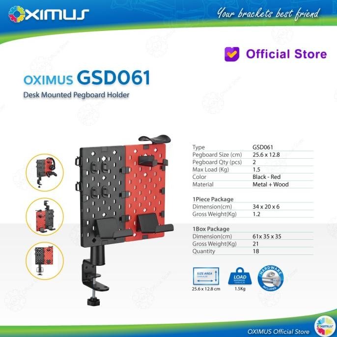 

Rak Papan Jepit Pegboard Holder Hanger Deskmount Gaming Oximus Gsd061 Original Dan Terpercaya