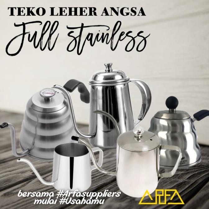 Teko Angsa Stainless Termometer Gooseneck 1liter LC