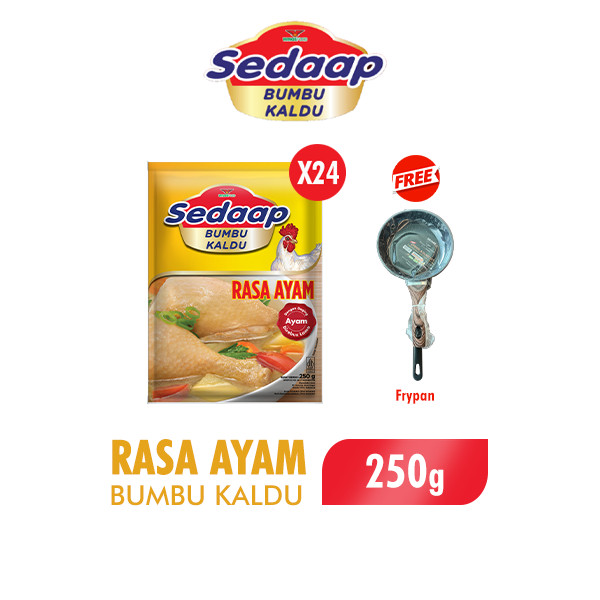 

[LIVE] Sedaap Bumbu Kaldu Ayam 250 gr x24 Free Fry Pan