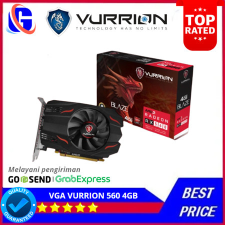 TERMURAH - VURRION RX 560 4GB GDDR5 128-bit VGA Card