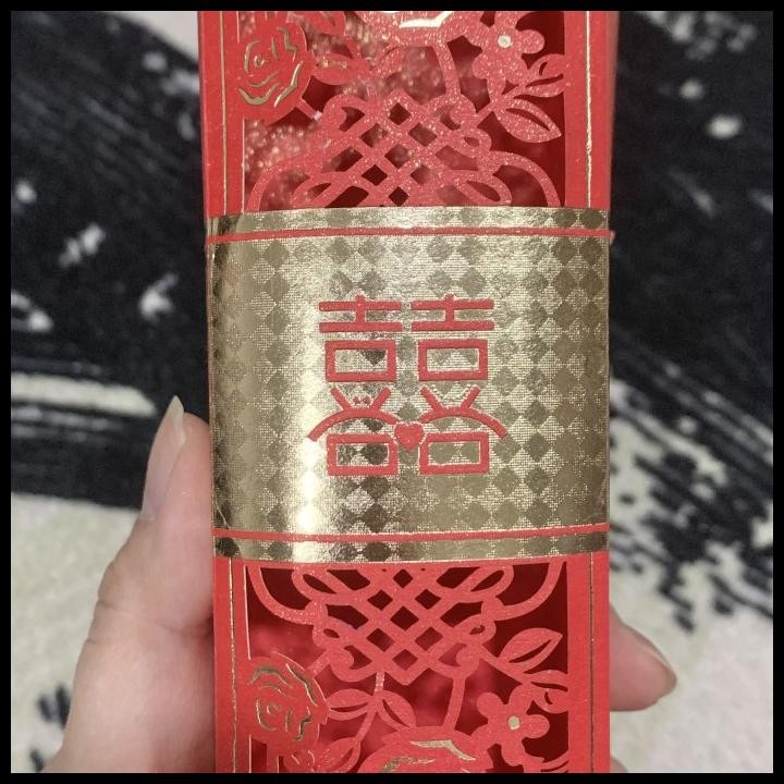 

TERMURAH BOX SOUVENIR SHUANG XI SHUANGXI WEDDING NIKAH SANGJIT PANJANG MERAH !!!