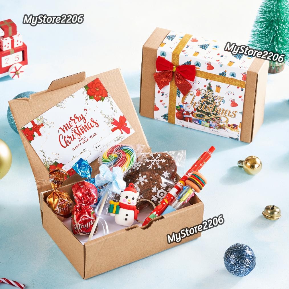 

Flash Sale Mini Box Parcel Hampers Tukar Kado Natal Christmas Isi Chocochips, Cokelat, Gantungan Kunci Dll Termurah