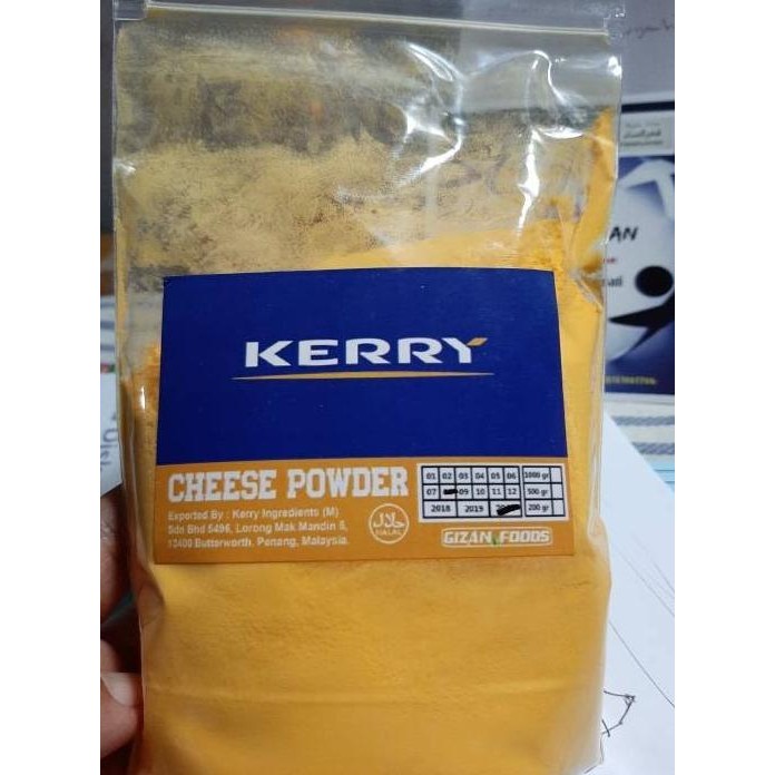 

CHEESE POWDER/KEJU BUBUK IMPOR MERK KERRY 200 GR. SAUS ALA RICHEESE GS