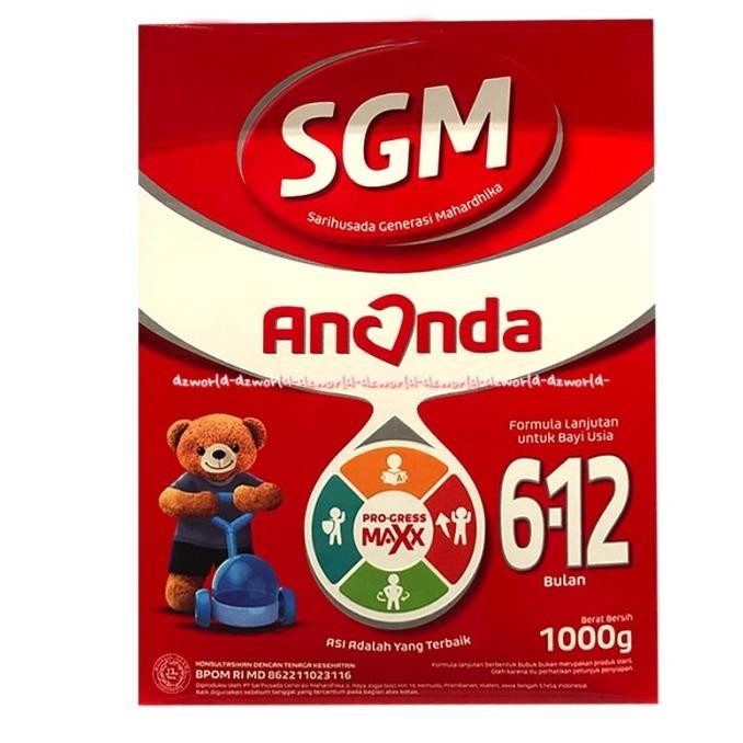 

Sgm Ananda Pro-Gress Max Susu Formula Bubuk Untuk Bayi 6-12bulan 1kg