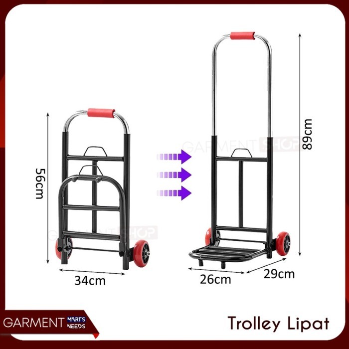 Best Troli Lipat Besi Trolley Tarik Dorong Aqua Galon Dorongan