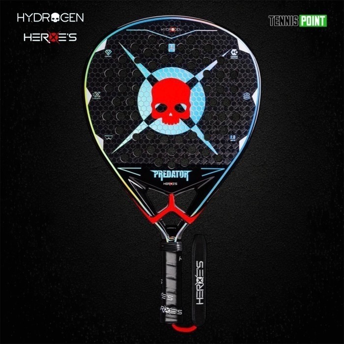 HYDROGEN x HEROES Predator LTD Limited Edition 12K Carbon Diamond Shape 360gr - Padel Racket